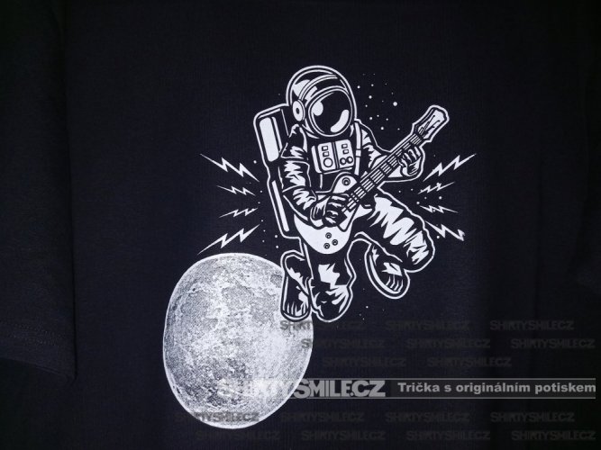 Tričko Rock na Měsíci fotografie potištěného trička
