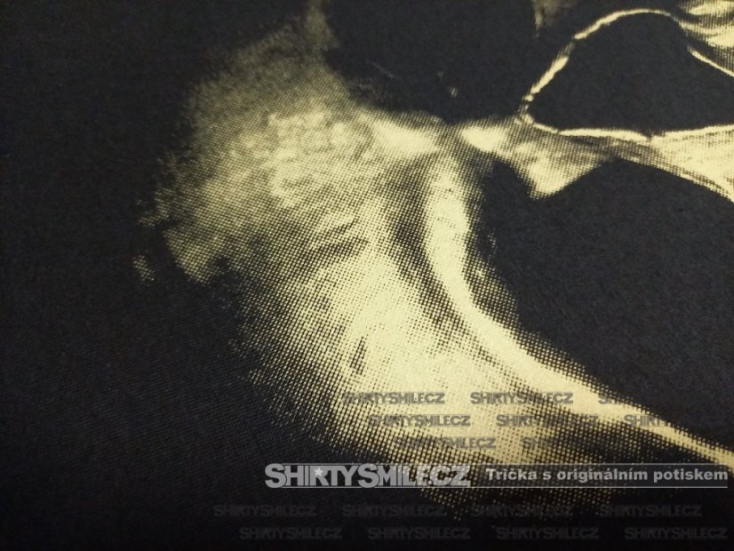 Tričko s lebkou - Střih: unisex, Barva: černá, Velikost: M