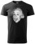 Tričko Albert Einstein - Střih: pánské, Barva: černá, Velikost: M