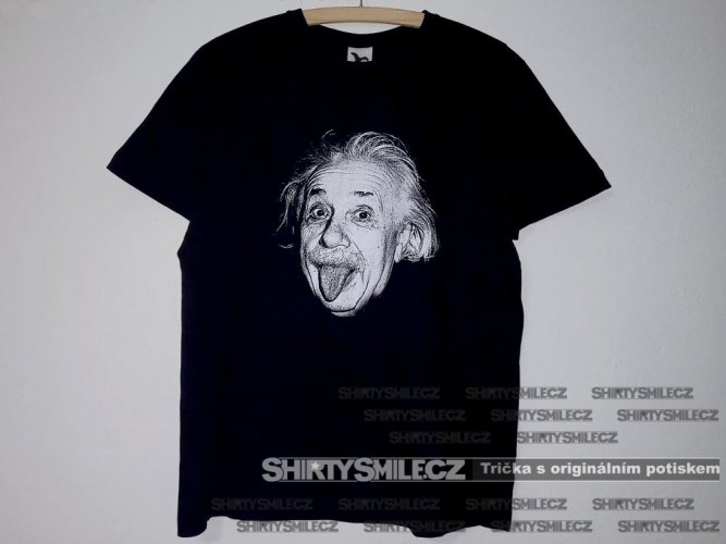 Pánské tričko Albert Einstein reálná fotografie