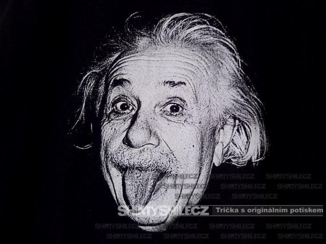 Tričko Albert Einstein celkový motiv