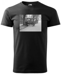 černé tričko nehoda poštovního auta pánské černé tričko nehoda poštovního auta pánské