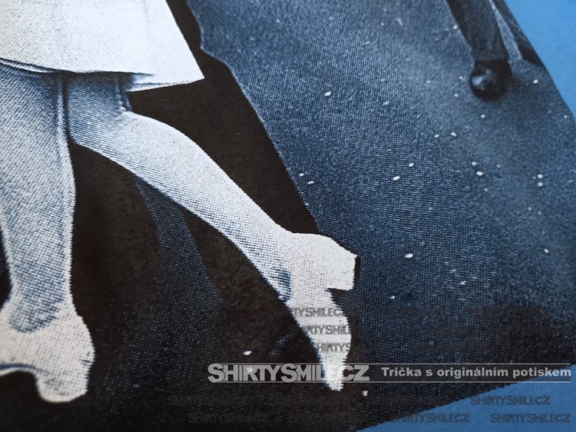 Tričko polibek na Times Square - Střih: pánské, Barva: bordó, Velikost: S