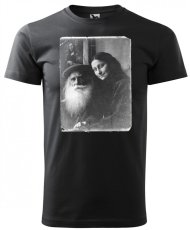 ebony gray tričko Leonardo a Mona Lisa pánské