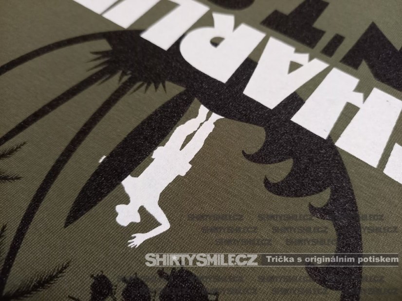 Tričko Charlie Don't Surf - Střih: unisex, Barva: khaki, Velikost: M