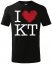 Tričko I Love KT (miluju Klatovy) - Střih: dětské, Barva: černá, Velikost: 134cm/8let