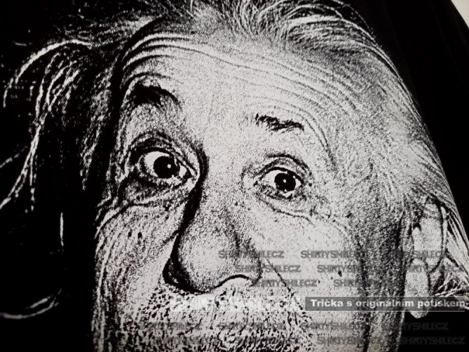 Tričko Albert Einstein detail