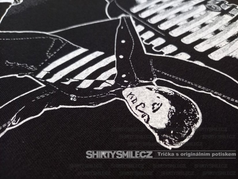 Tričko Elvis Presley - Střih: dámské, Barva: černá, Velikost: S