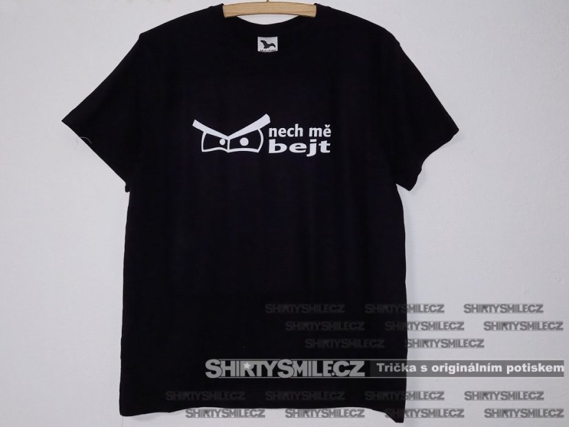 Tričko nech mě bejt - Střih: unisex, Barva: černá, Velikost: M