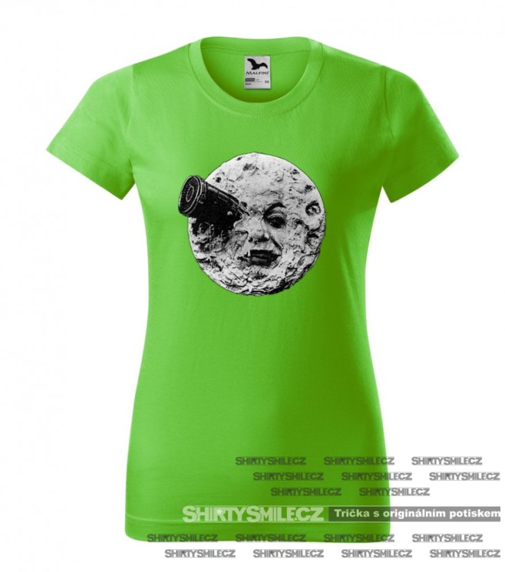 Tričko Cesta na měsíc - Střih: dámské, Barva: apple green, Velikost: S