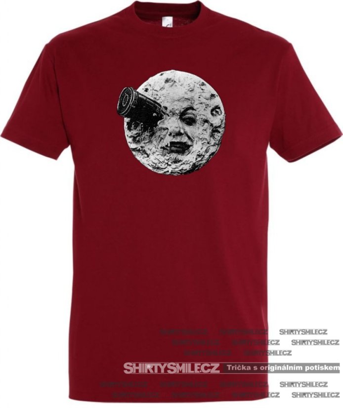 Tričko Cesta na měsíc chilli red- DOPRODEJ