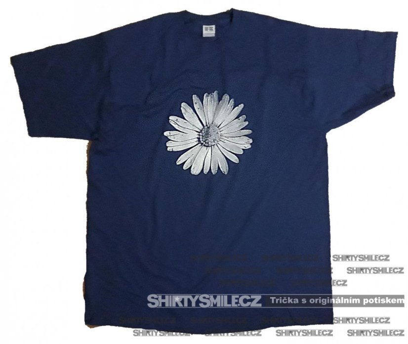 Tričko Sedmikráska - Střih: pánské, Barva: královská modrá, Velikost: XXL