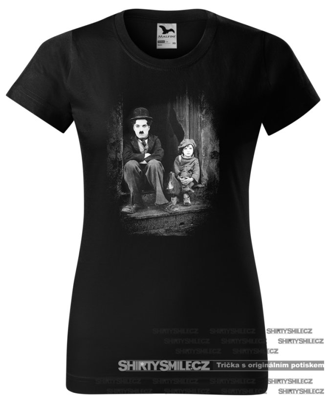Dámské tričko Charlie Chaplin Kid