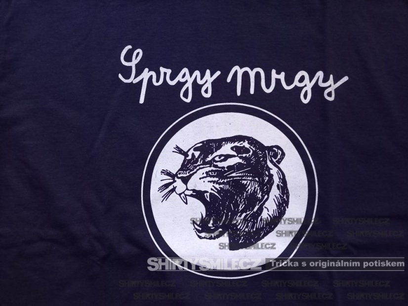 Tričko Sprgy Mrgy Tygr - Střih: pánské, Barva: černá, Velikost: L