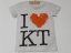 Tričko I Love KT (miluju Klatovy) - Střih: dámské, Barva: černá, Velikost: L
