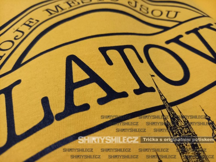 Tričko Klatovy - moje město - Střih: dámské, Barva: bílá, Velikost: S